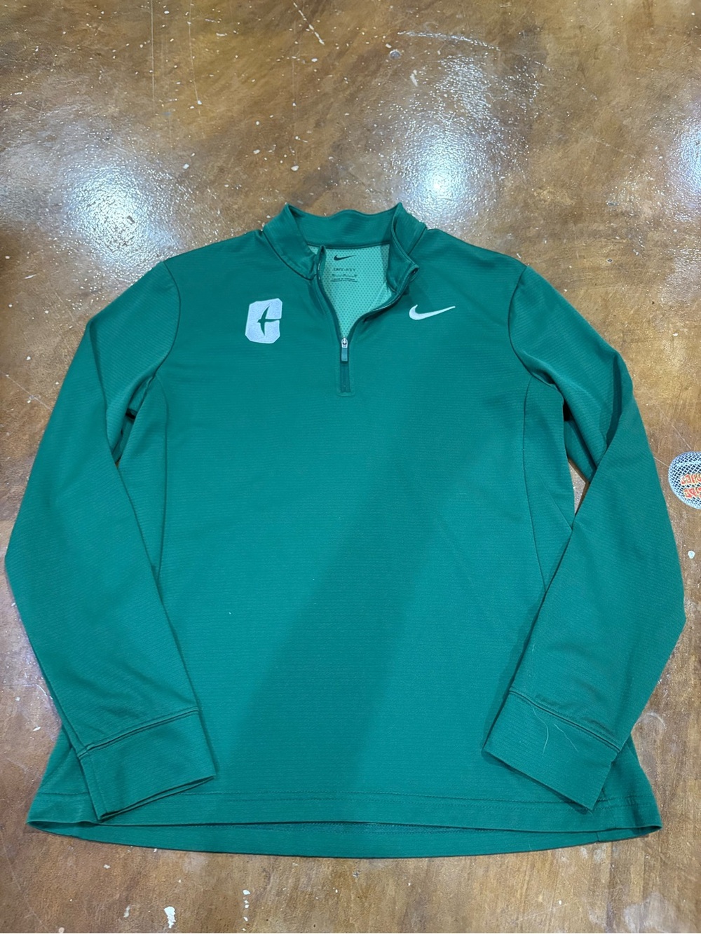 Nike Teal Green Pullover with White Swoosh